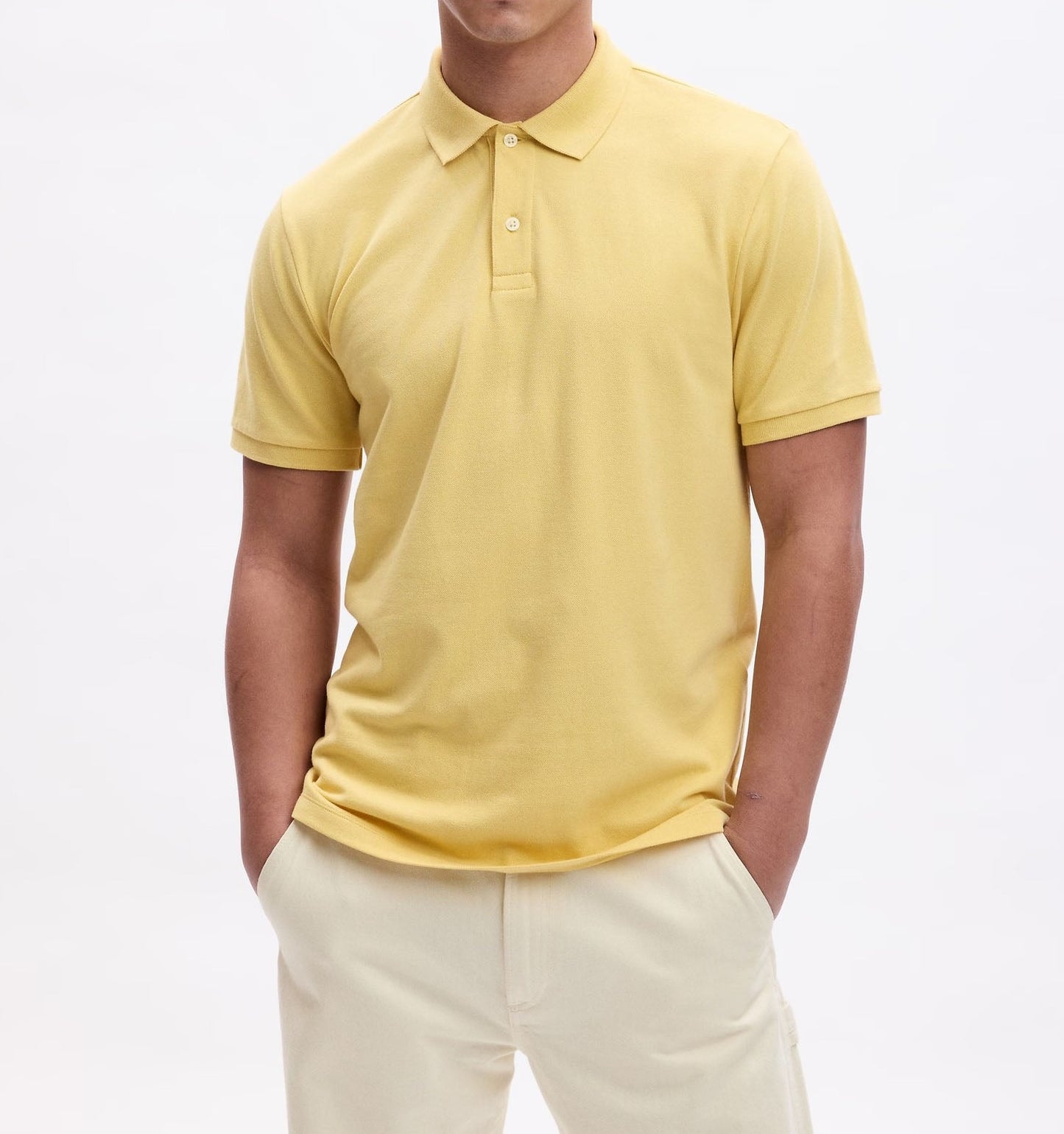 STRETCH PIQUE POLO SHIRT - #21KGPM-701