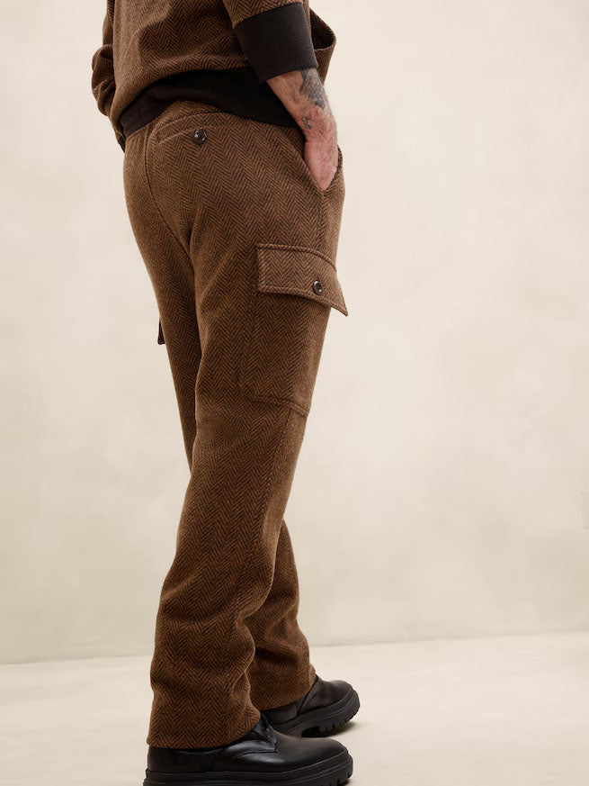 HERRINGBONE CARGO JOGGER