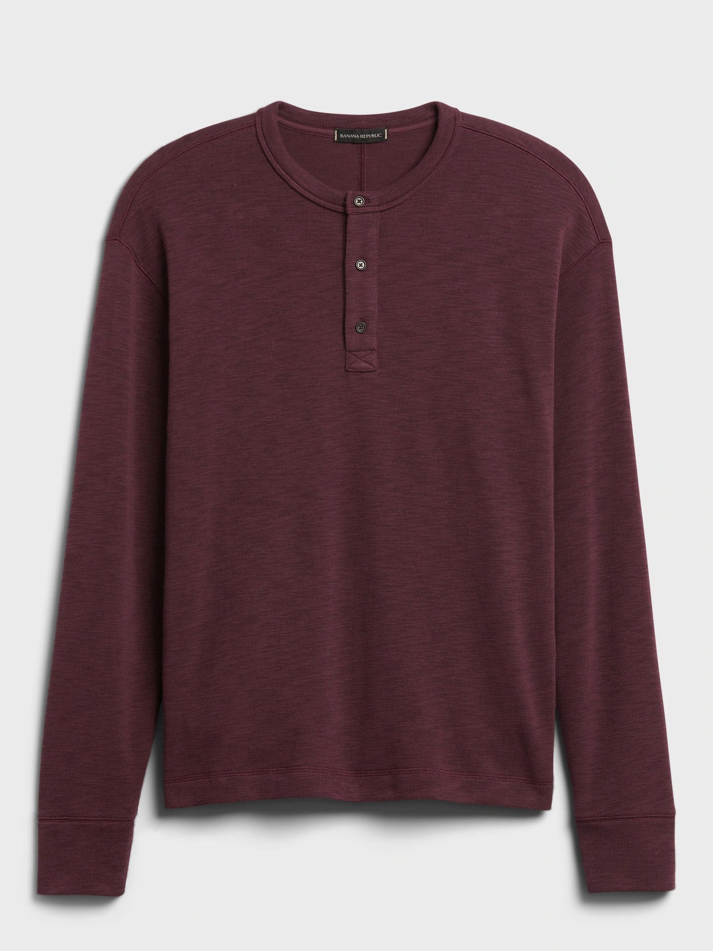 MENS DOUBLE KNIT HENLEY