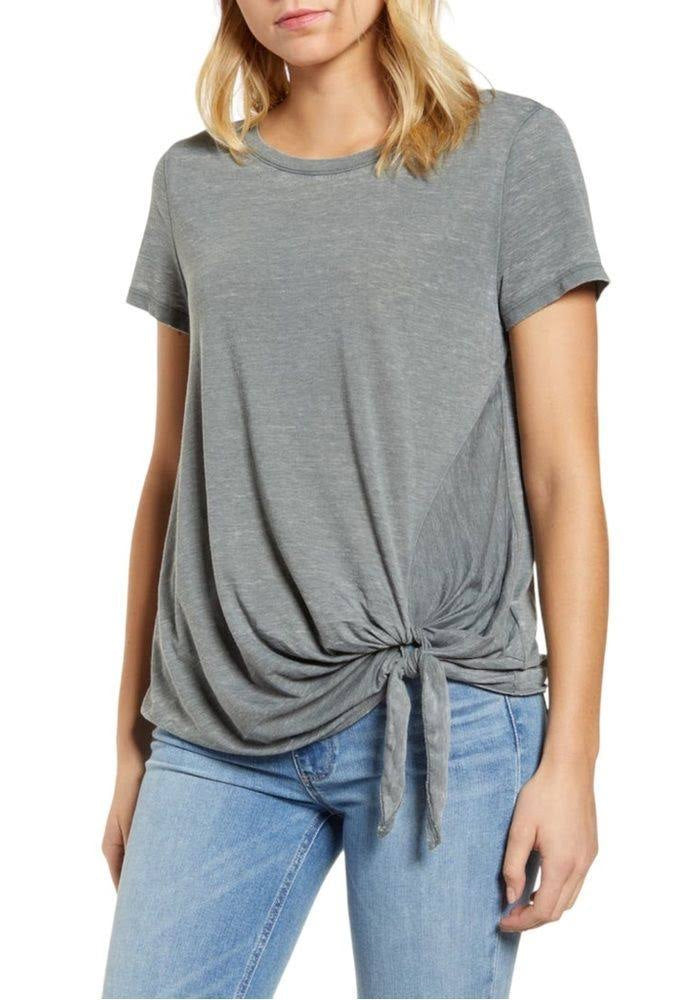 S/S TIE HEM TOP #21KNSW167