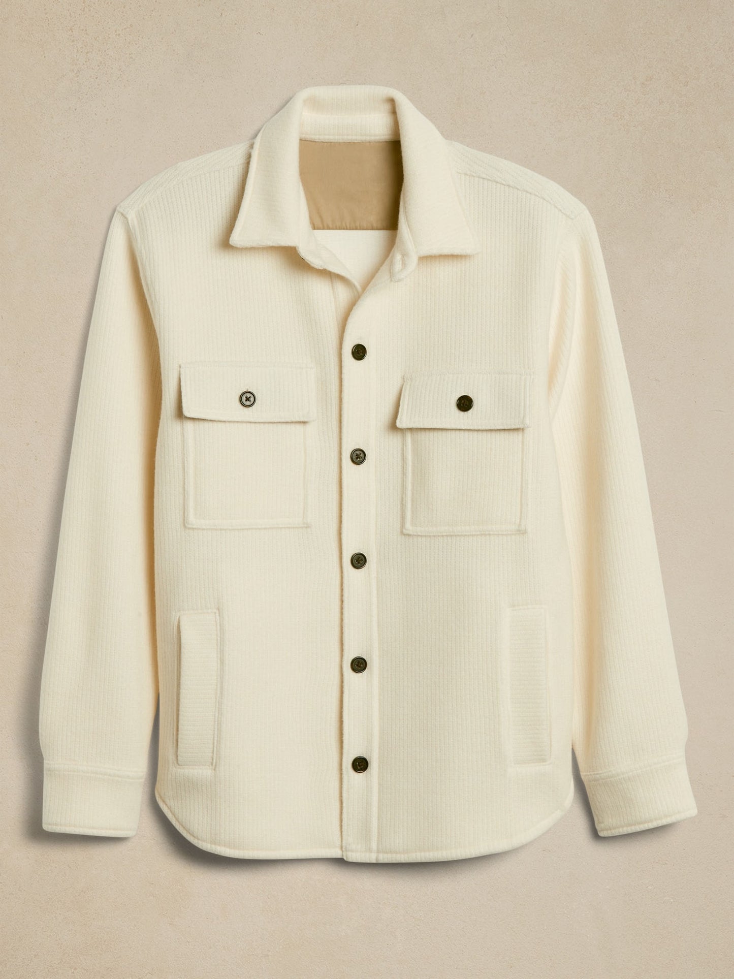 STEPHAN RIBBED SHIRT JACKET