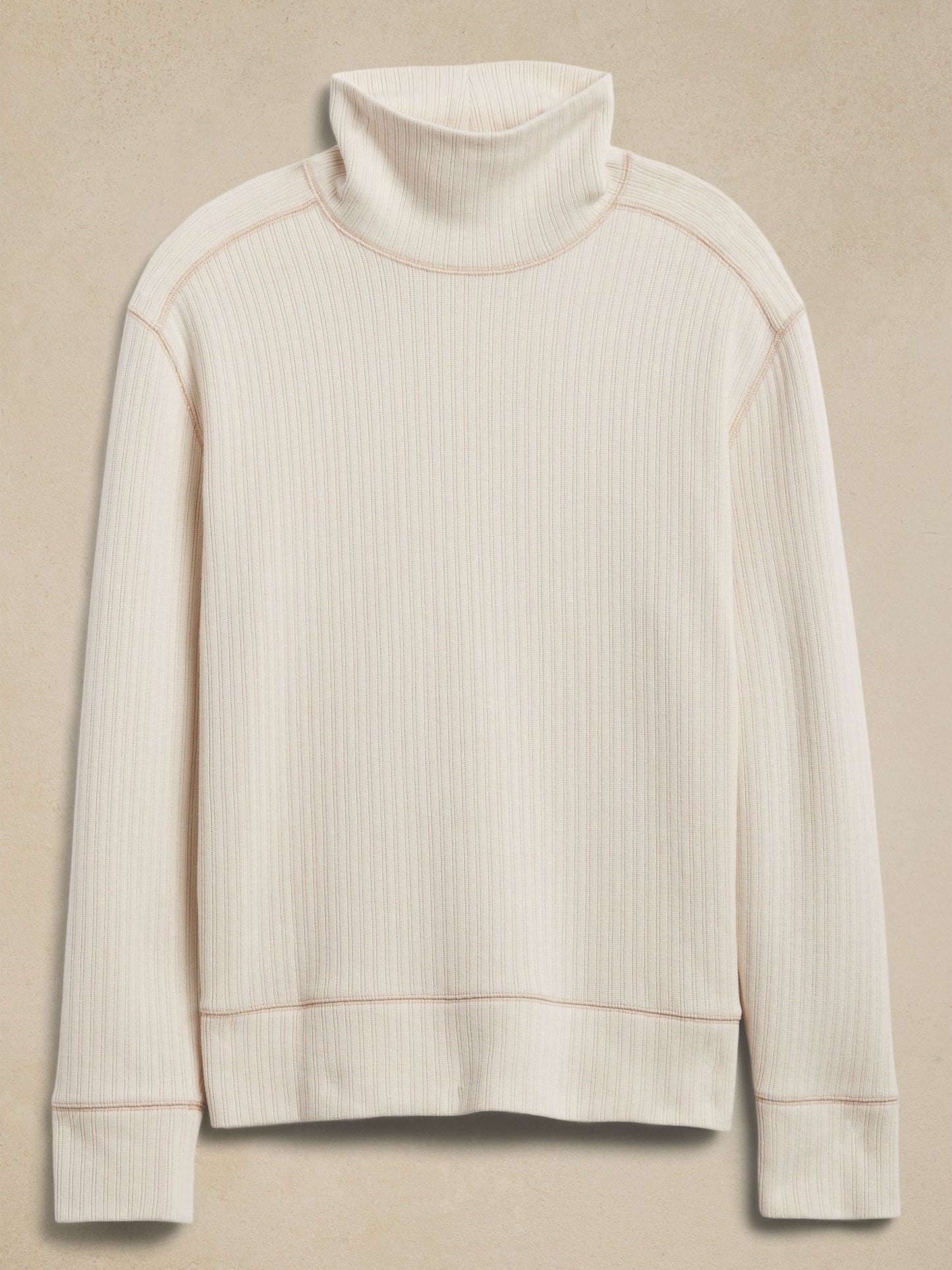 RIBBED TURTLENECK T-SHIRT