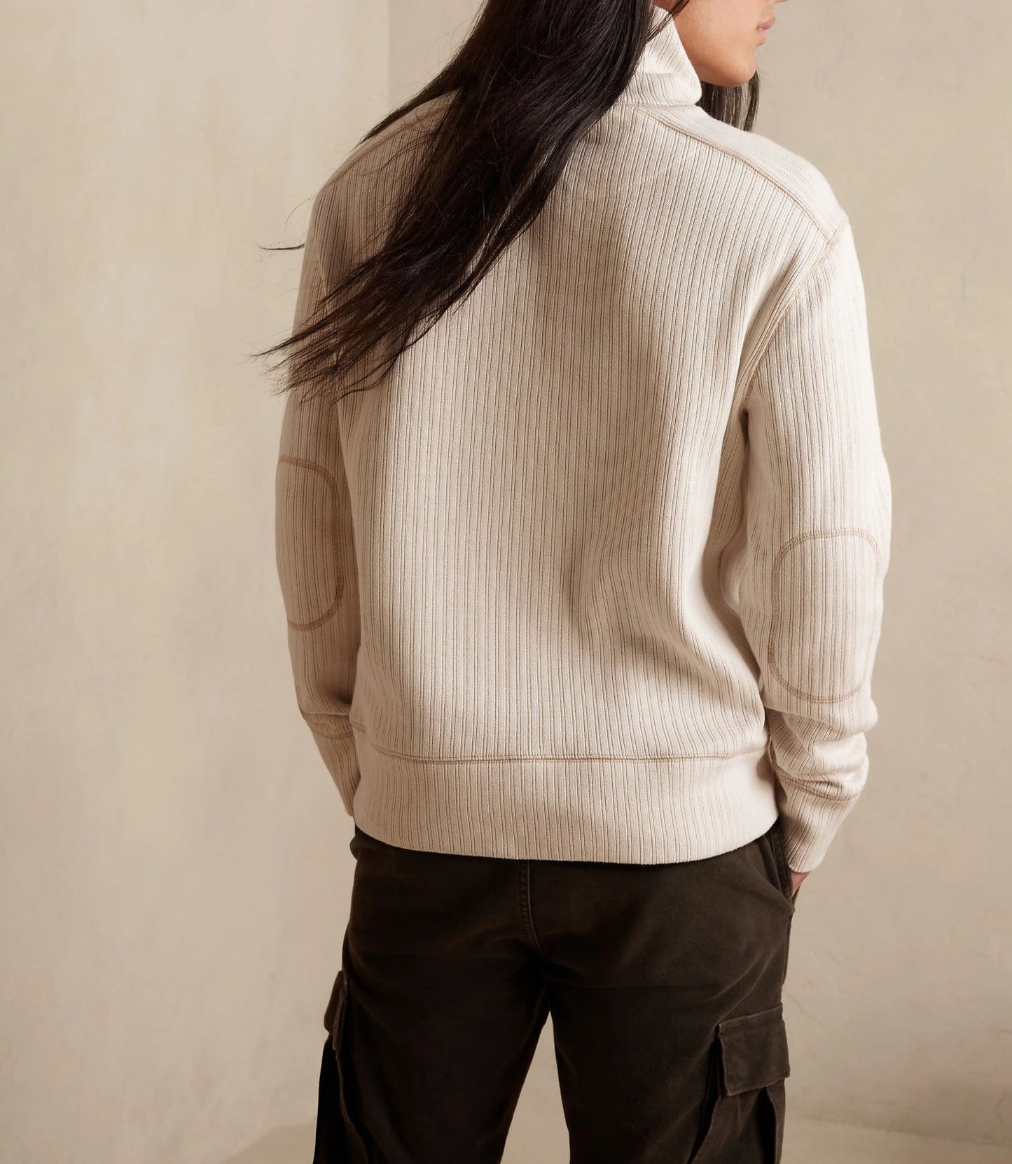 RIBBED TURTLENECK T-SHIRT