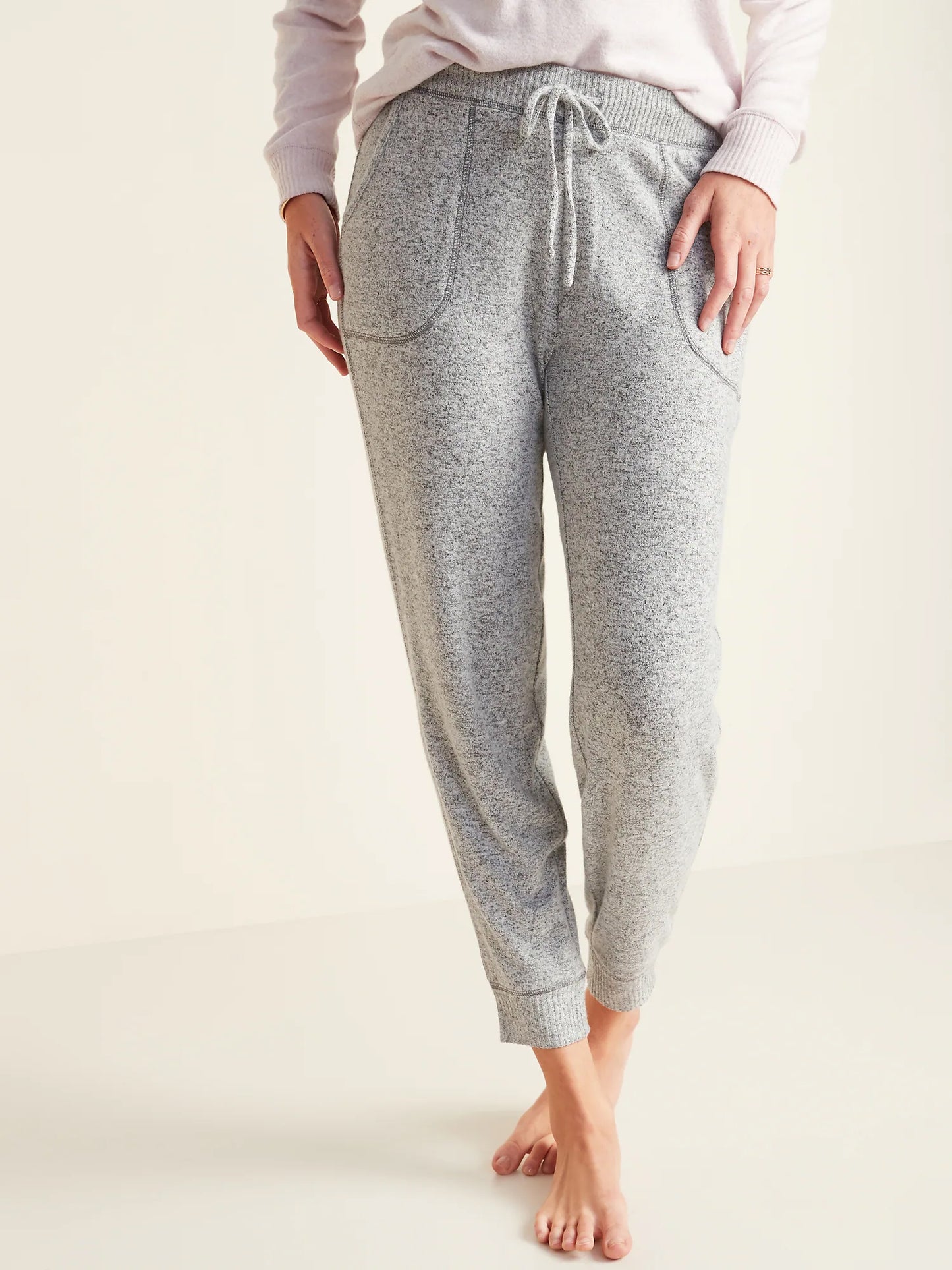 High Waist Cozy Plush Lounge Jogger #609810