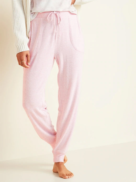 High Waist Cozy Plush Lounge Jogger #609810