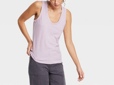 U-NECK RELAX FIT SLUB TANK TOP - #21KTGC-019